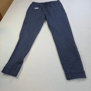 GU Navy Blue Heathered Jogger Sweatpants 341-321607 Mens L